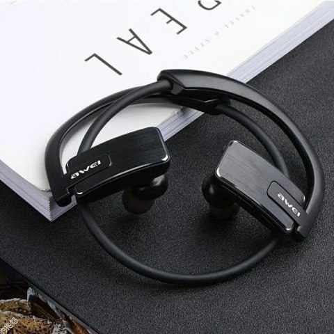 Słuchawki bezprzewodowe AWEI E1BL Bluetooth sportowe czarny