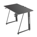 ULTRADESK Biurko dla gracza ENTER V2, 100x60 cm, 75cm, z uchwytem na słuchawki, kompaktowy rozmiar