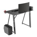 ULTRADESK Biurko dla gracza ENTER V2, 100x60 cm, 75cm, z uchwytem na słuchawki, kompaktowy rozmiar