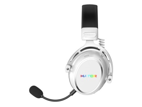 Słuchawki dla graczy Hator HYPERGANG 3 Wireless bezprzewodowe białe