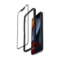 Crong Anti-Bacterial 3D Armour Glass - Szkło hartowane 9H na cały ekran iPhone 13 / iPhone 13 Pro + ramka instalacyjna