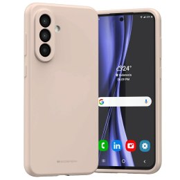 Etui Mercury Silicone do Samsung Galaxy A36 różowo-piaskowy