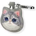Etui na lokalizator / brelok Nimmy New Big Eyed Pet 2.0 Cat szary