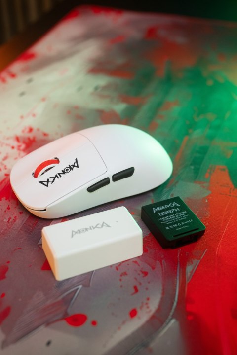 Mysz Marvo MONKA PRIME, biała, optyczna, 26000DPI, Tri-Mode