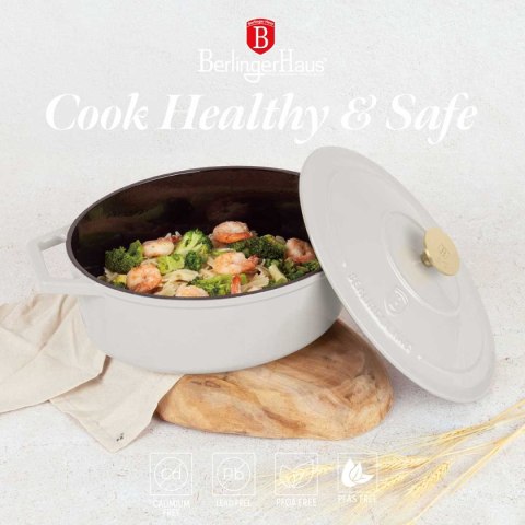 EMALIOWANA BRYTFANNA ŻELIWNA 30cm BERLINGER HAUS BH-6540 SAHARA