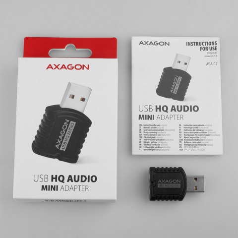 AXAGON | ADA-17 USB - HQ Mini Audio Adapter
