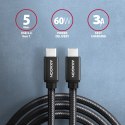 AXAGON Data and charging USB 3.2 Gen 1 cable, 1.5 m | BUCM3-CM15AB | USB Type C - USB Type C
