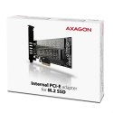 AXAGON PCI-Express x4 adapter to connect up to two M.2 disks to a computer | PCEM2-D
