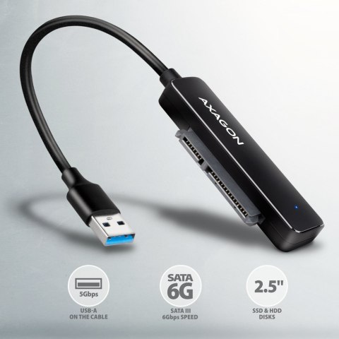 AXAGON USB-A 5Gbps SLIM adapter for 2.5" SSD/HDD | ADSA-FP2A