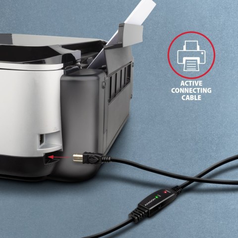 AXAGON USB repeater cable, 10 m | ADR-210B | USB Type A - USB Type B