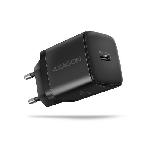 AXAGON Wallcharger 1x port USB-C, PD3.0/PPS/QC4+/AFC/FCP/Apple, 20W | ACU-PD20