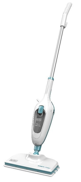 BLACK & DECKER | Steam mop | FSMH13E10-QS | Power 1300 W | Water tank capacity 0.38 L | White/Blue