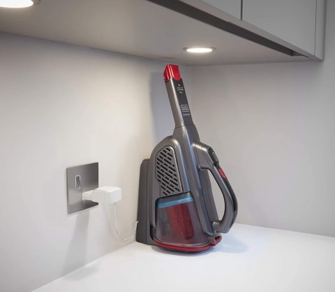 BLACK & DECKER Vacuum Cleaner | BHHV315B-QW | Cordless operating | Handstick | 12 V | Gray/Red