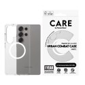 CARE by PanzerGlass Flagship Case Transparent Urban Combat w. White Qi Compatible Samsung Galaxy S25 | CARE