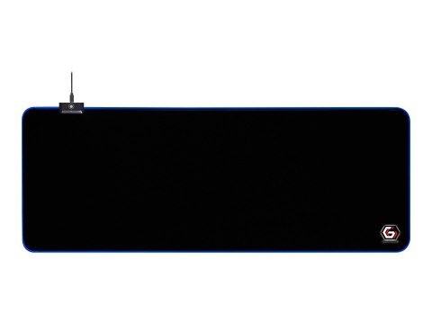 Cablexpert Gaming mouse pad with LED light effect, Large-size | MP-GAMELED-L | Mouse pad | 300 x 800 x 4 mm | Black