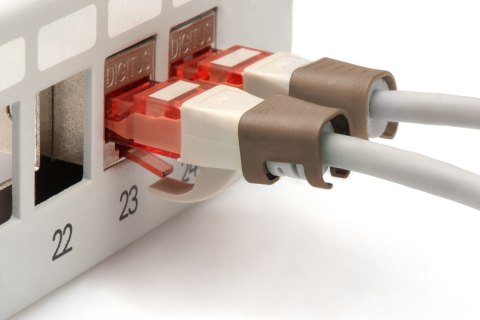 DIGITUS Color clips for Patch cable, Brown | Digitus