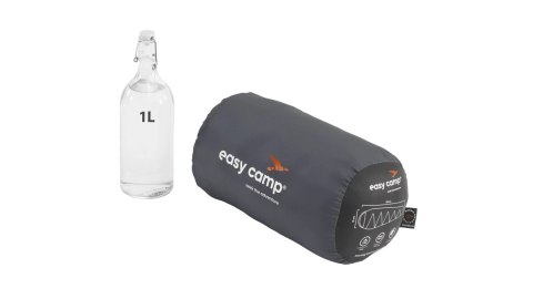 Easy Camp Starling Mummy Black 8°C, 210 x 75 x 50 cm, Two-way open-end, autolock, Teal, Black | Easy Camp