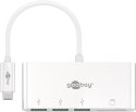 Goobay USB-C Multiport Adapter to 3x USB-A, Cardreader | 40759