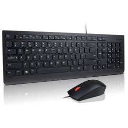 Lenovo Essential Wired Keyboard and Mouse Combo AI U.S. English with Euro symbol (103P) | Lenovo