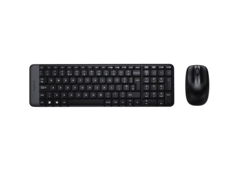 Logitech | Combo Wireless Keyboard and Mouse | MK220 | Keyboard and Mouse | Wireless | Mouse included | US | Black | N/A