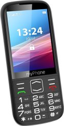 MyPhone HALO 4 LTE (Black) Single SIM 3.5" TFT 320x480/128MB/64MB RAM/SD Card/4G LTE