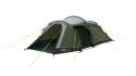 Outwell Earth 3 Plus Two room Tunnet Tent for 3 persons, Green, Grey | Outwell