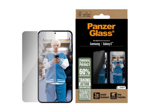 PanzerGlass Privacy Screen Protector Samsung Galaxy S25 | Ultra-Wide Fit | PanzerGlass
