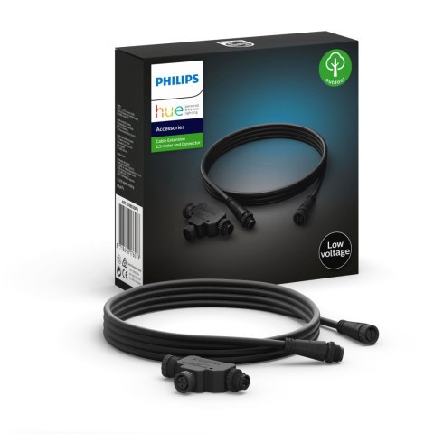 Philips Hue Outdoor 24V Cable Extension 2.5m and T-connector | Philips Hue