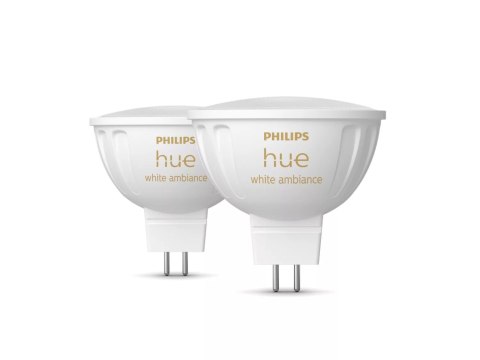 Philips Hue WA 12V MR16, 2pcs pack | GU5.3 | 5.1 W | Warm to cool white light