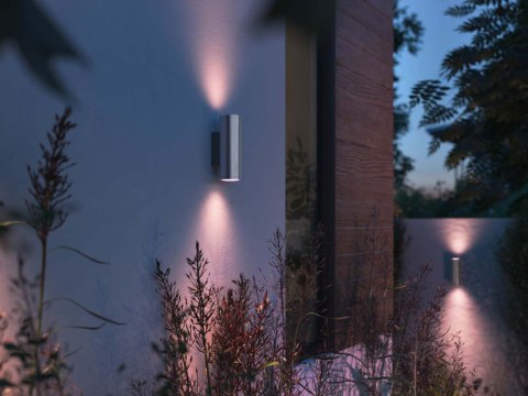 Philips Hue WCA Appear Outdoor Wall Lantern, Inox | Philips Hue