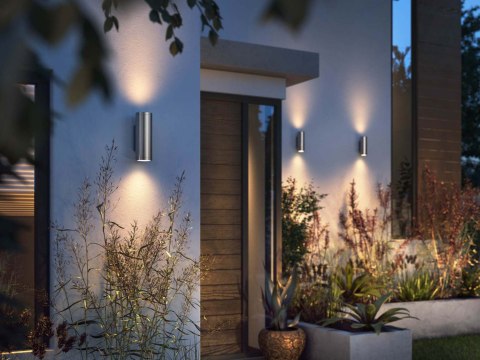 Philips Hue WCA Appear Outdoor Wall Lantern, Inox | Philips Hue