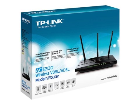 TP-LINK Archer VR400 AC1200 Wi-Fi VDSL/ADSL Modem Gigabit Router