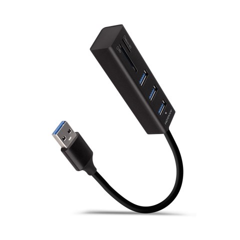 AXAGON SuperSpeed USB-A Hub and Card Reader | HMA-CR3A