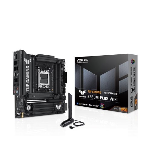 Asus TUF GAMING B850M-PLUS WIFI | Processor family AMD | Processor socket AM5 | DDR5 | Supported hard disk drive interfaces M.2,