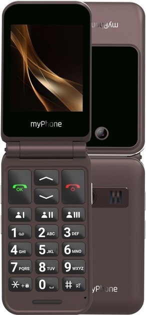 MyPhone Harmony LTE Praline Collection | Brown | 2.8+1.44 " | IPS | 48 MB | 128 MB | Single SIM | MicroSD | 3G | Bluetooth | 5.1