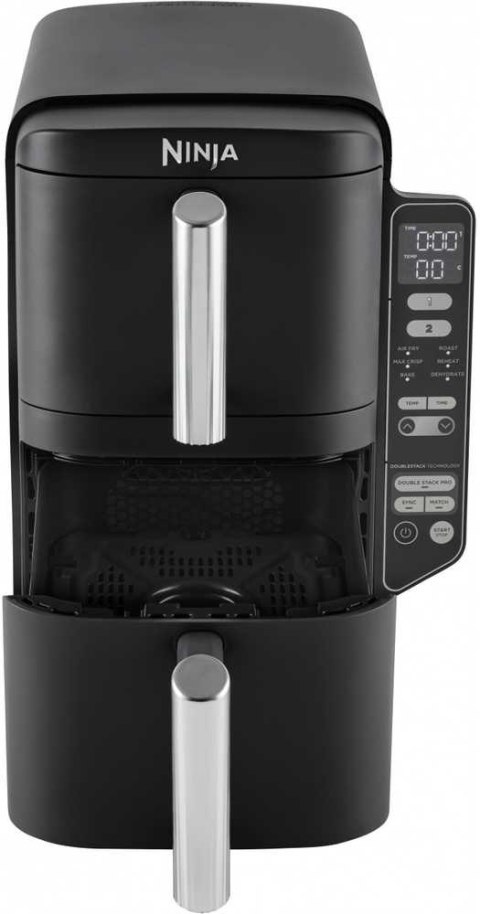 NINJA Double Stack Vertical Air Fryer with 2 Stacking Drawers | SL300EU | Power 2470 W | Capacity 7.6 L | Black