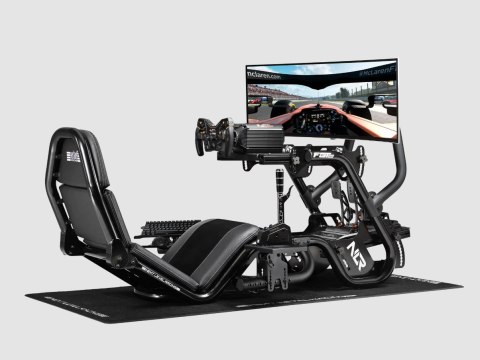 Next Level Racing | Steel | Racing Simulator Cockpit | F-GT Pro Formula and GT Black Edition | Black