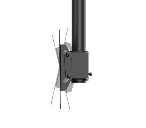 Neomounts CL35-340BL12 Monitor/TV mount ceiling 1 screen - 23-42" - max 50 kg - VESA 100x100-200x200 - h 106-156 cm - black