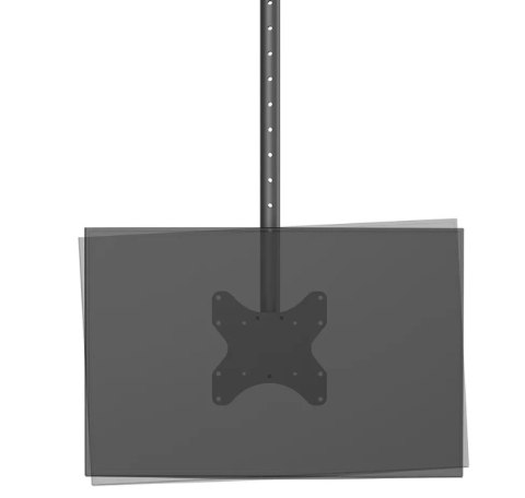 Neomounts CL35-340BL12 Monitor/TV mount ceiling 1 screen - 23-42" - max 50 kg - VESA 100x100-200x200 - h 106-156 cm - black