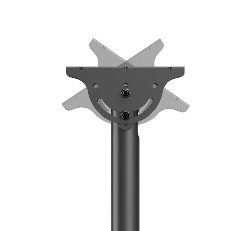 Neomounts CL35-340BL12 Monitor/TV mount ceiling 1 screen - 23-42" - max 50 kg - VESA 100x100-200x200 - h 106-156 cm - black