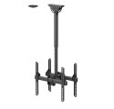 Neomounts NM-C440DBLACK Monitor/TV mount ceiling 2 screens - 32-60" - max 45 kg/screen - VESA 200x200-400x400 - h 56-91 cm - bla