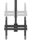 Neomounts NM-C440DBLACK Monitor/TV mount ceiling 2 screens - 32-60" - max 45 kg/screen - VESA 200x200-400x400 - h 56-91 cm - bla