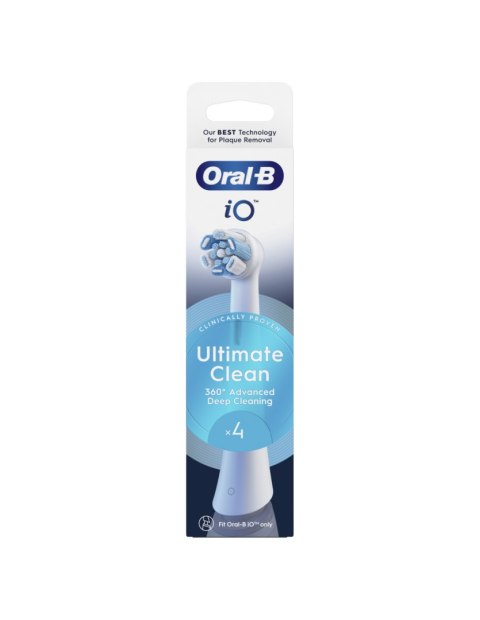 Oral-B Replaceable toothbrush heads | iO UltimateClean | Heads | For adults | Number of brush heads included 4 | White