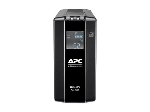 Schneider Electric APC Back-UPS Pro, Tower, 6x IEC C13 outlets, AVR, LCD, user-replaceable battery | BR900MI | 900 VA | 540 W | 