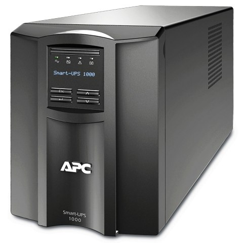 Schneider Electric APC Smart-UPS, Tower, 8x IEC C13 outlets, SmartConnect Port+SmartSlot, AVR, LCD | SMT1000IC | 1000 VA | 700 W