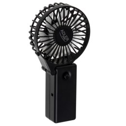 Adler Foldable mini fan | AD 7336 | Desk fan | Black | Diameter 6.5 cm | Number of speeds 1