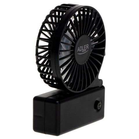 Adler Foldable mini fan | AD 7336 | Desk fan | Black | Diameter 6.5 cm | Number of speeds 1