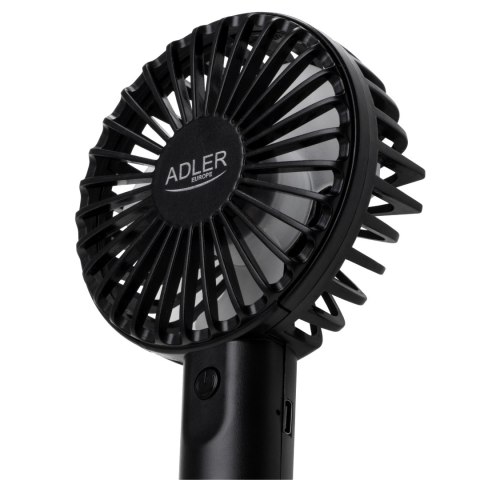 Adler Mini USB Fan | AD 7338 | Desk fan | Black | Diameter 7 cm | Number of speeds 3