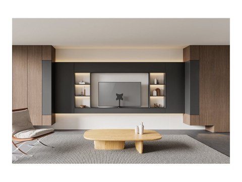 Neomounts DS42-430BL12 TV stand 1 screen - 23-43" - 0-50 kg - VESA 100x100-200x200 - bolt-down - 60° swivel - black