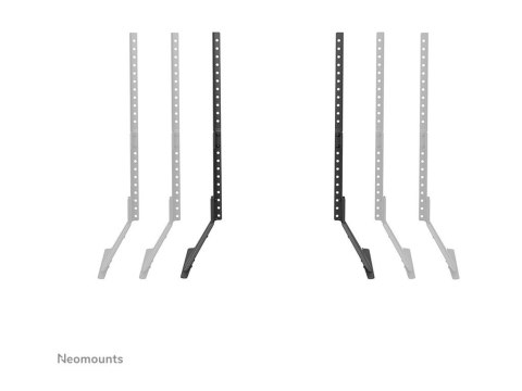 Neomounts DS45-430BL19 TV stand 1 screen - 23-75" - 0-40 kg - VESA 200x200-800x400 - height adjustment 6,2 cm - black | Neomount